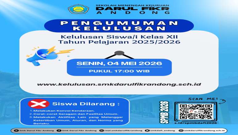 Pengumuman Kelulusan Tahun Pelajaran 2025/2026